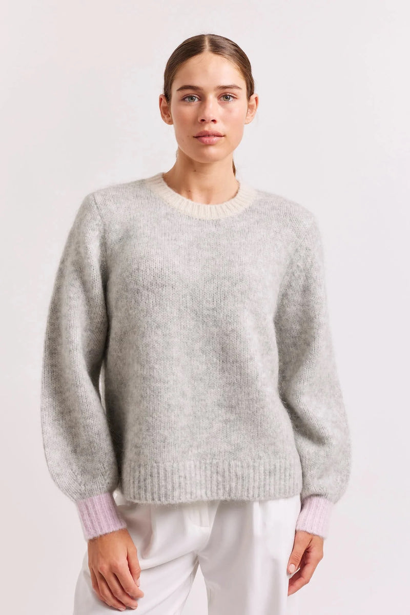 Kingston Mohair Sweater in Silver by Alessandra