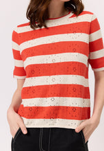 Load image into Gallery viewer, Rana Knit Tee in Red Stripe by Nancybird
