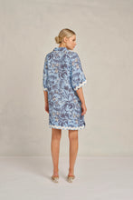 Load image into Gallery viewer, Aurienne Wave Dress in Paradise Cornflower by Alessandra
