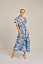 Load image into Gallery viewer, Candice Wave Dress in Paradise Cornflower by Alessandra
