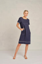 Load image into Gallery viewer, Chiara Wave Dress in Navy by Alessandra
