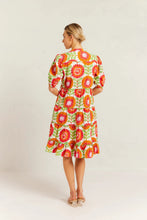 Load image into Gallery viewer, Marcella Dress in White Viva Print by Alessandra
