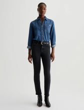 Load image into Gallery viewer, Mari Crop Jean by AG in Sulfur Black
