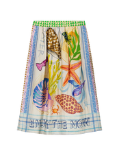 Load image into Gallery viewer, Vanessa Magic Ocean Midi Print Skirt by Me369
