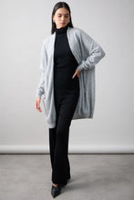 Load image into Gallery viewer, Prim Cardi in Silver by Mia Fratino
