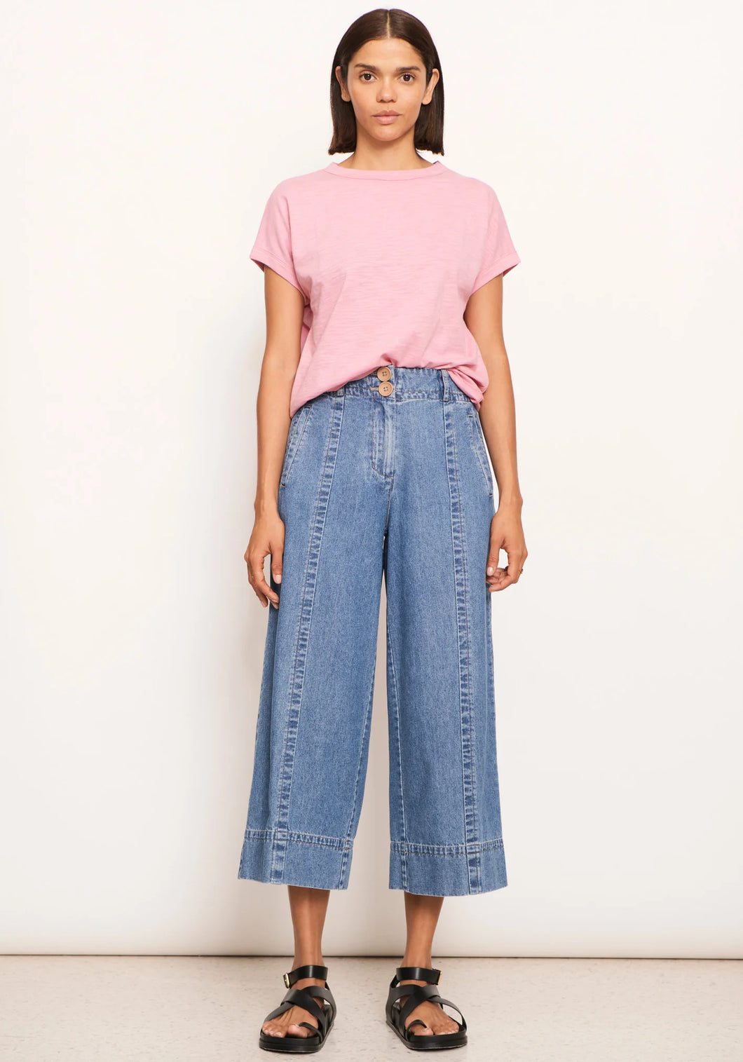 Mast Tee in Pink by Pol