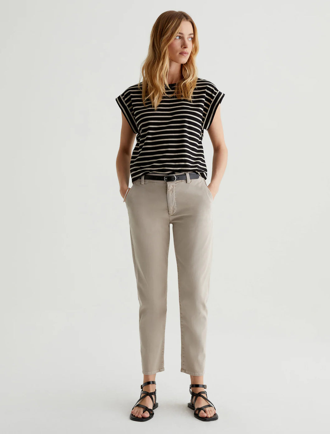 Caden Trouser in Sulfur Flax by AG