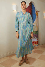 Load image into Gallery viewer, Sierra Maxi Shirt Dress in Iris by Hannah
