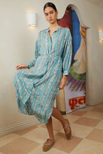 Load image into Gallery viewer, Sierra Maxi Shirt Dress in Iris by Hannah
