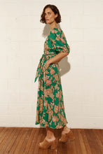 Load image into Gallery viewer, Ebb Dress in K’gari Palm Green by Zoe Kratzman
