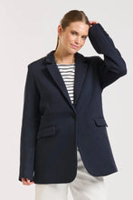 Load image into Gallery viewer, Iris Scuba Blazer in French Navy by Shirty
